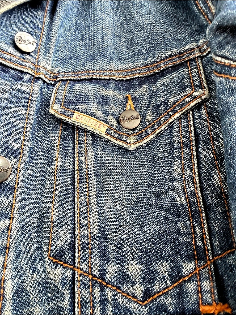 Candie's Blue Denim Jean Jacket Size Medium - Picture 3 of 6